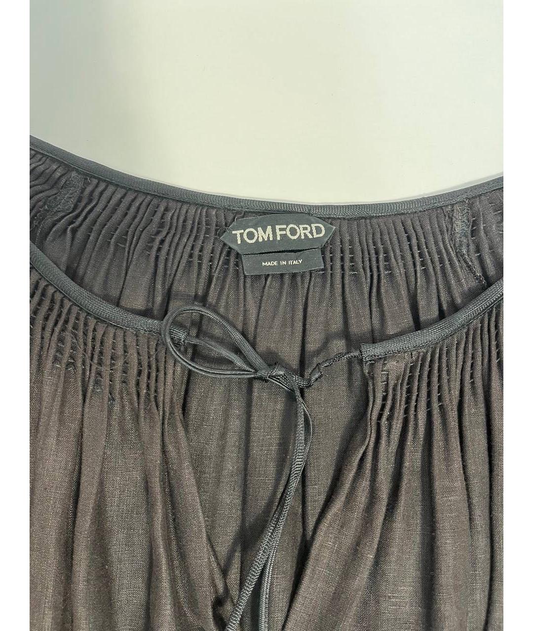 TOM FORD Льняное повседневное платье, фото 3