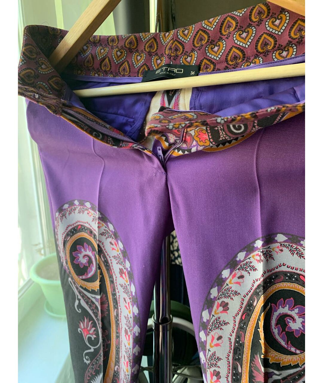 ETRO Мульти шерстяные брюки узкие, фото 3