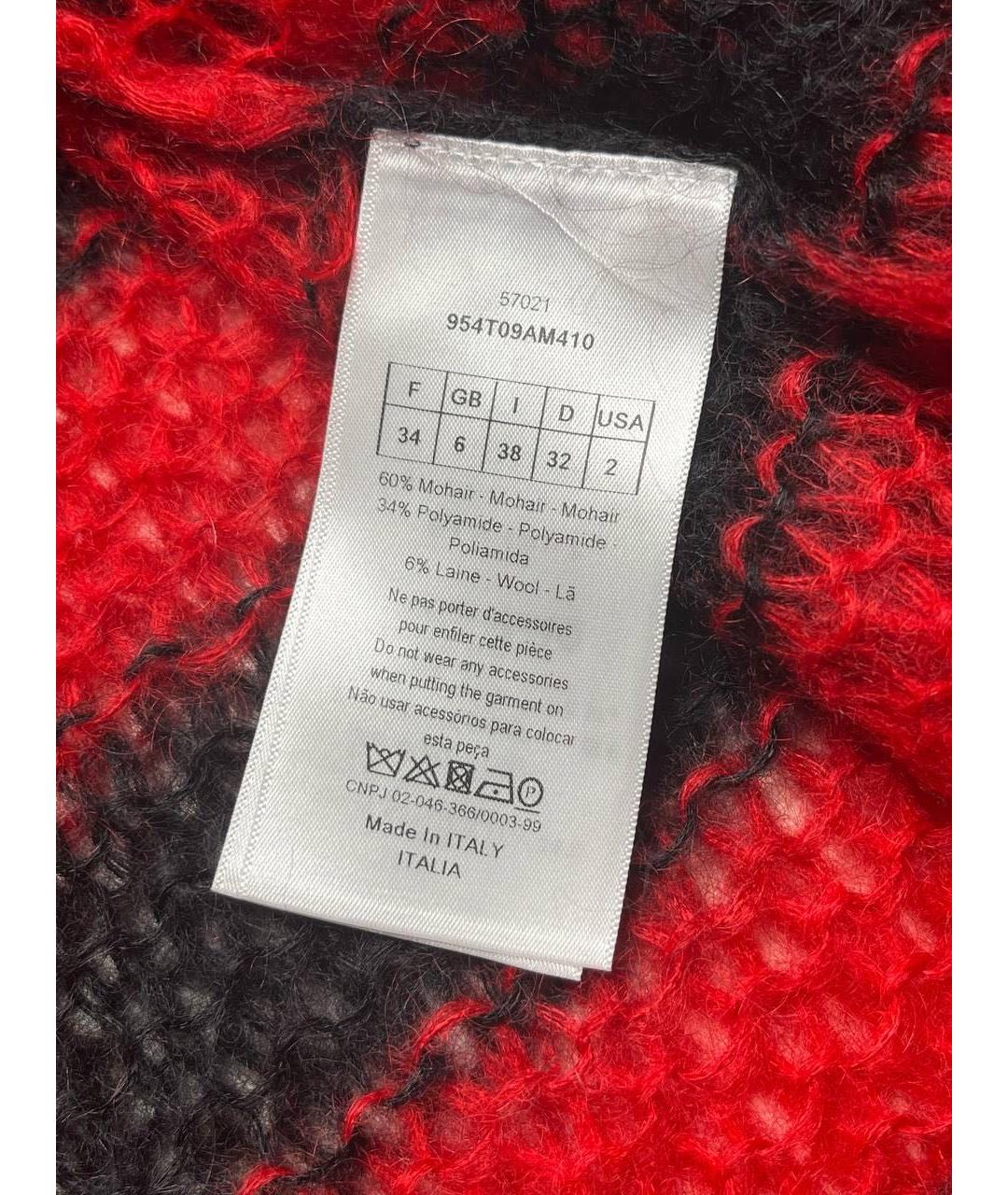 CHRISTIAN DIOR Красный джемпер / свитер, фото 6