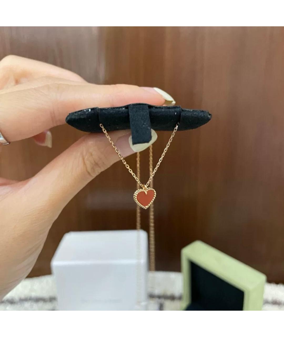 VAN CLEEF & ARPELS Красная подвеска из розового золота, фото 2