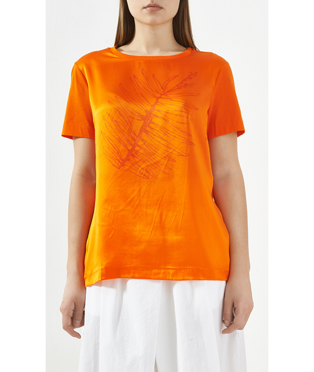 ESCADA Оранжевая хлопковая футболка, фото 3