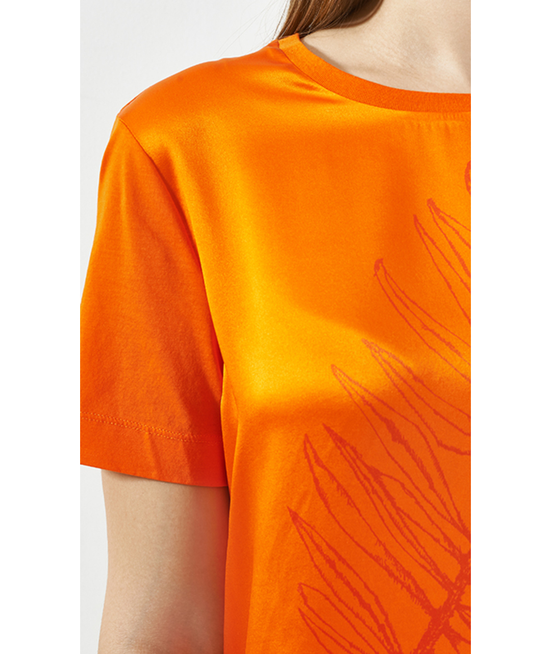 ESCADA Оранжевая хлопковая футболка, фото 5