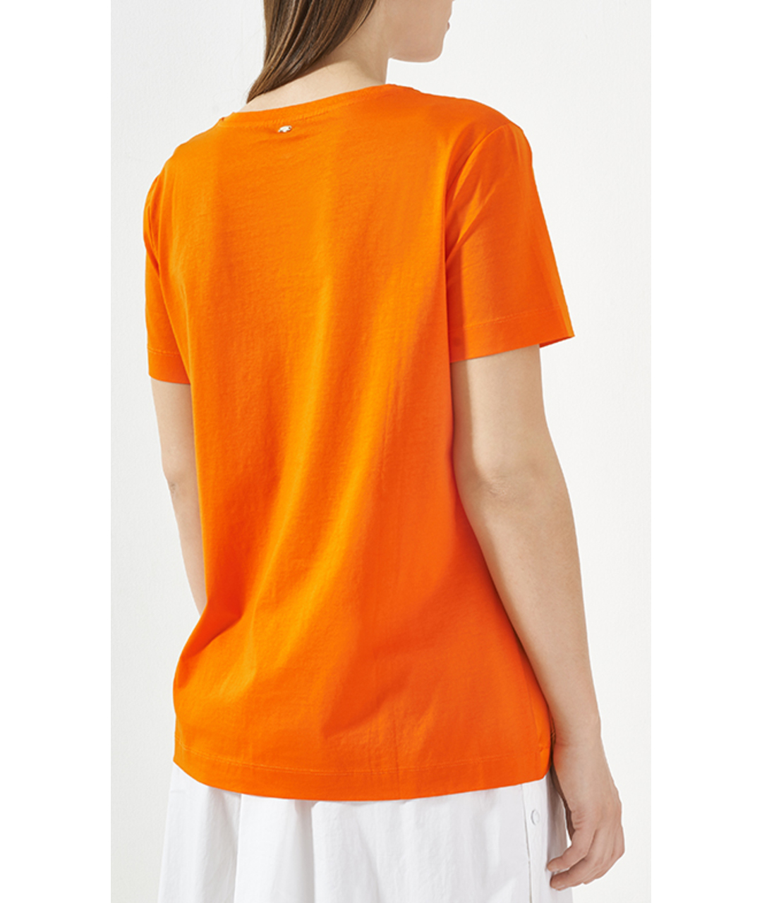 ESCADA Оранжевая хлопковая футболка, фото 4