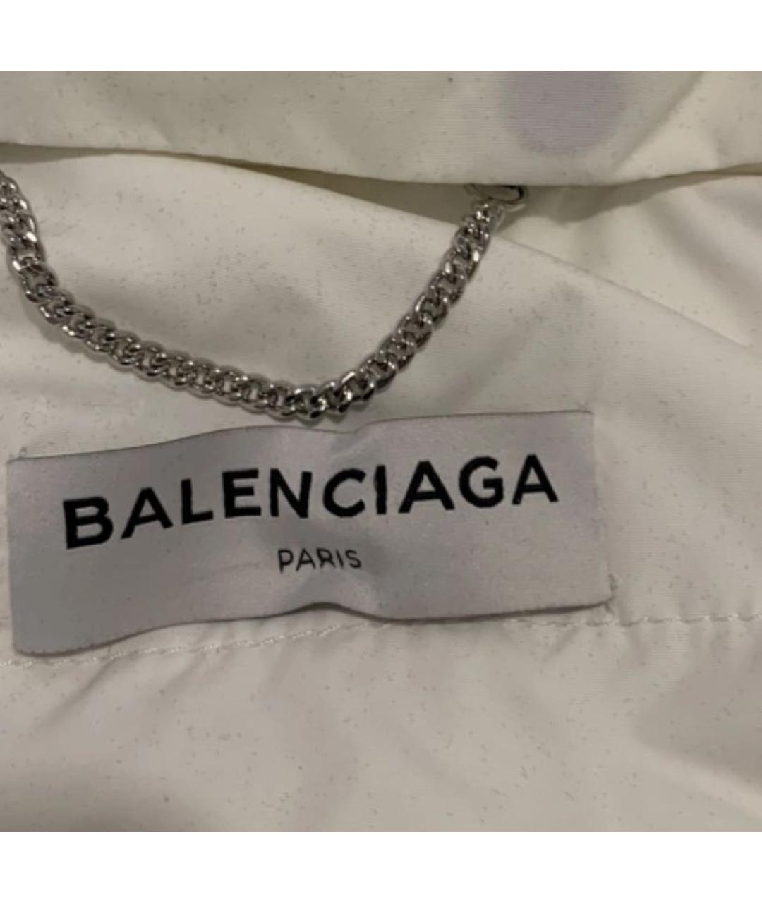 BALENCIAGA Белый пуховик, фото 3