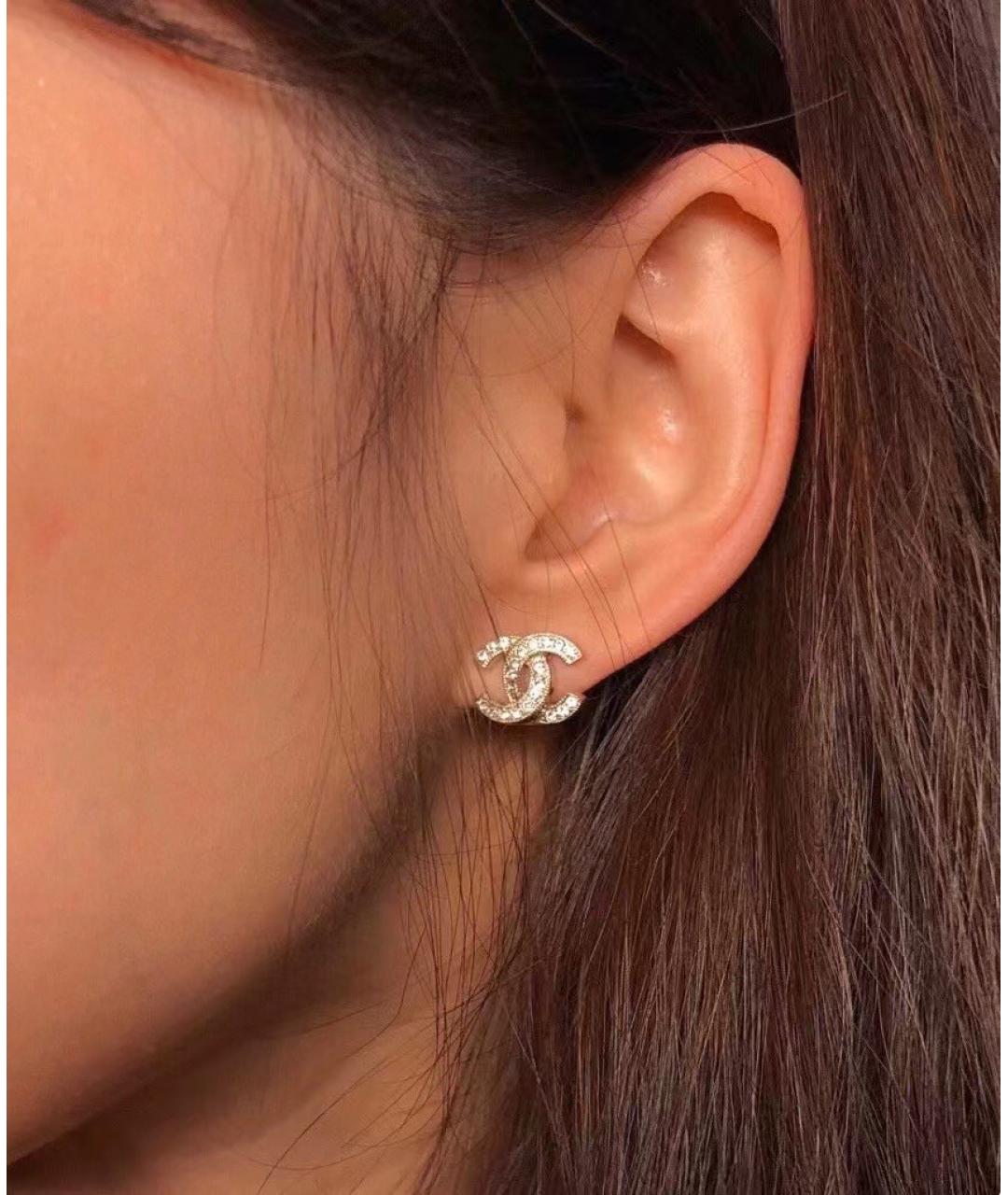 CHANEL Серебряные латунные серьги, фото 3