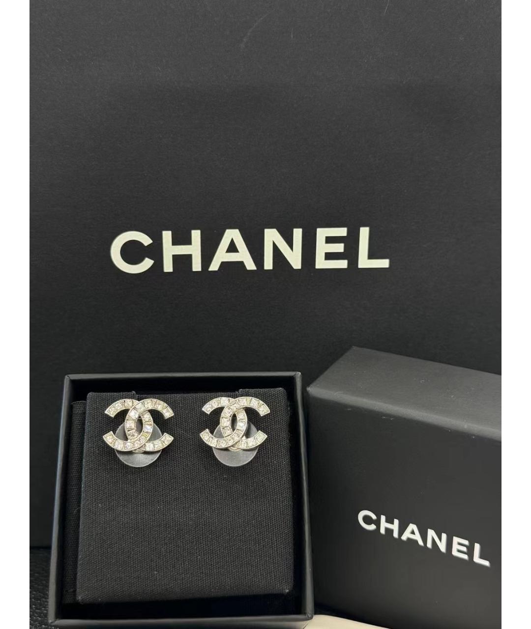 CHANEL Серебряные латунные серьги, фото 4