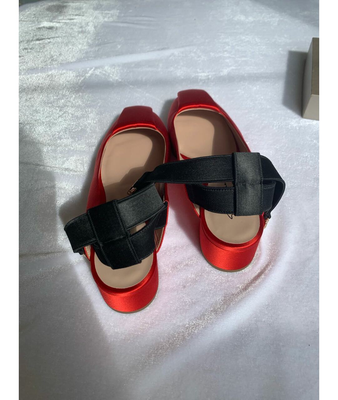 GIORGIO ARMANI Красные текстильные туфли, фото 3