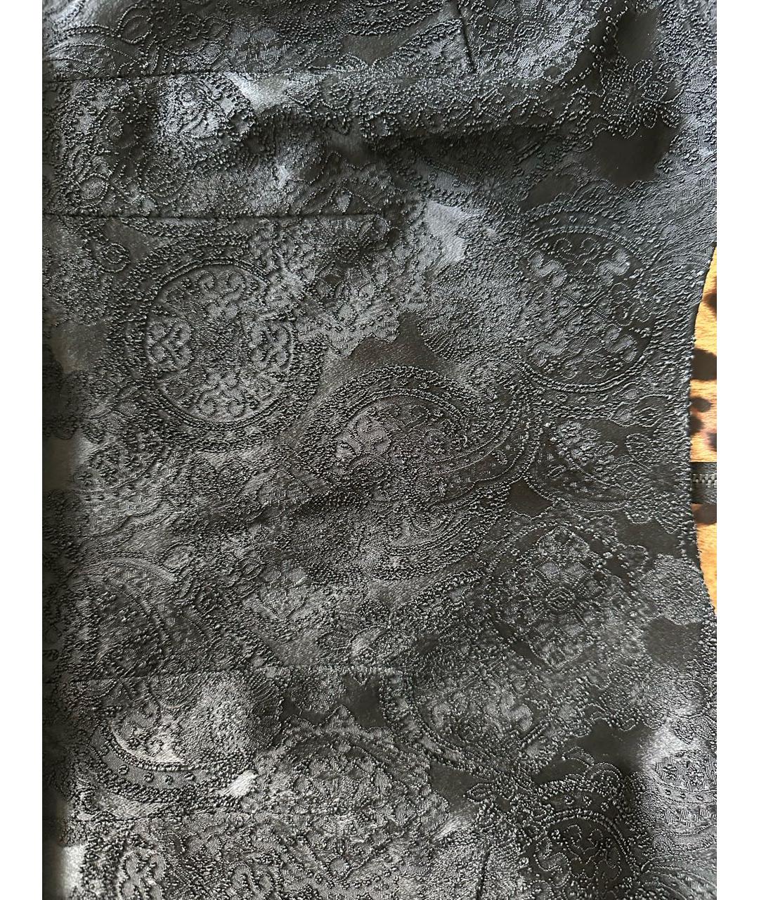 DOLCE&GABBANA Черное ацетатное коктейльное платье, фото 4