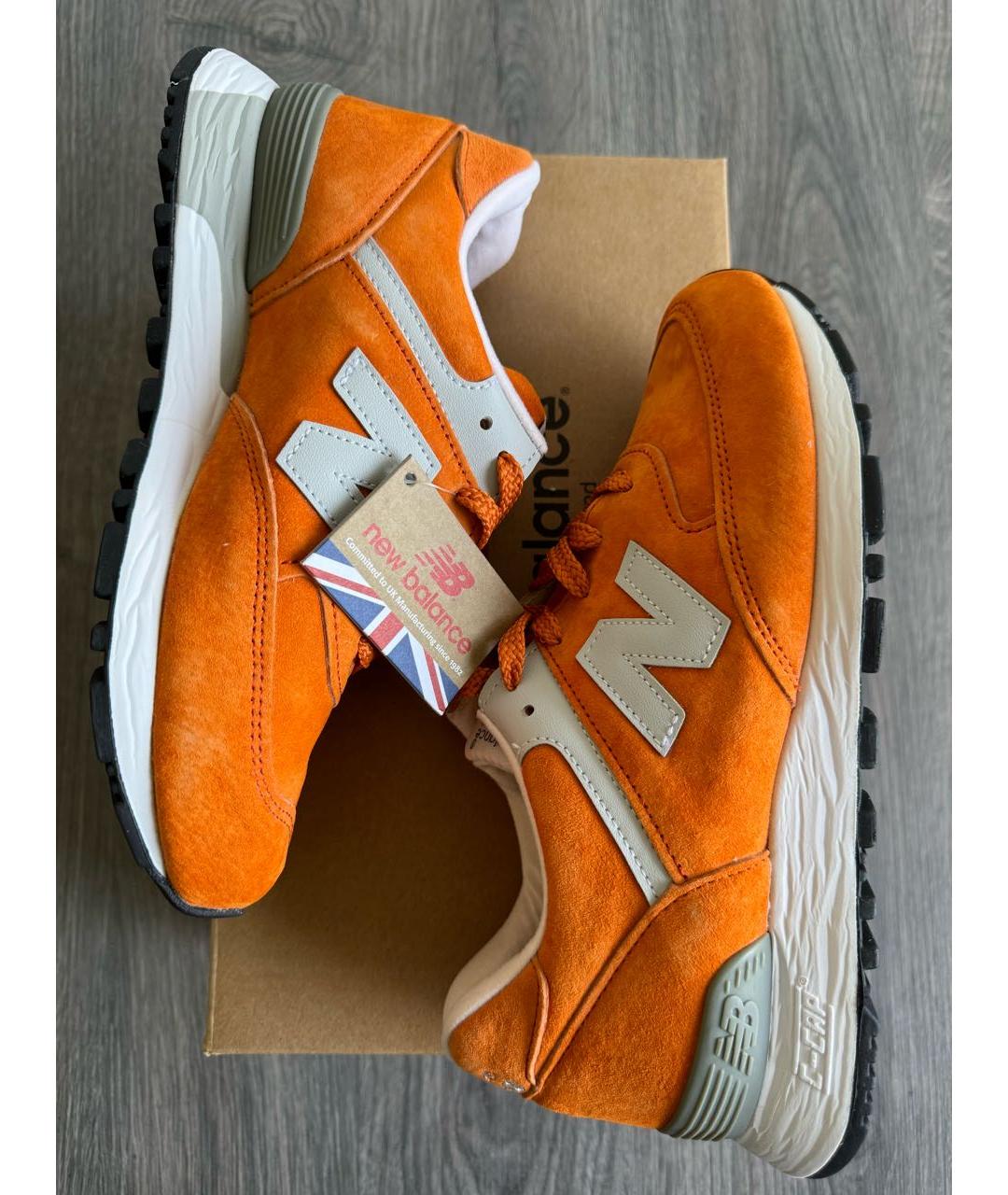 NEW BALANCE Оранжевое замшевые кроссовки, фото 6