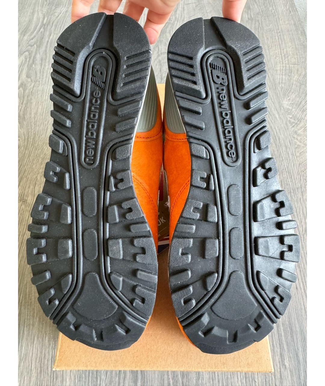 NEW BALANCE Оранжевое замшевые кроссовки, фото 5