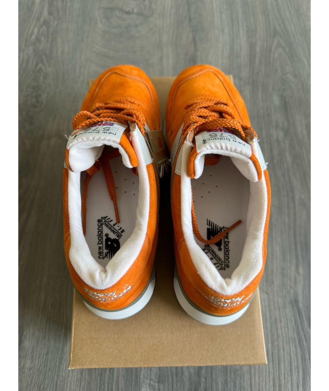 NEW BALANCE Оранжевое замшевые кроссовки, фото 3