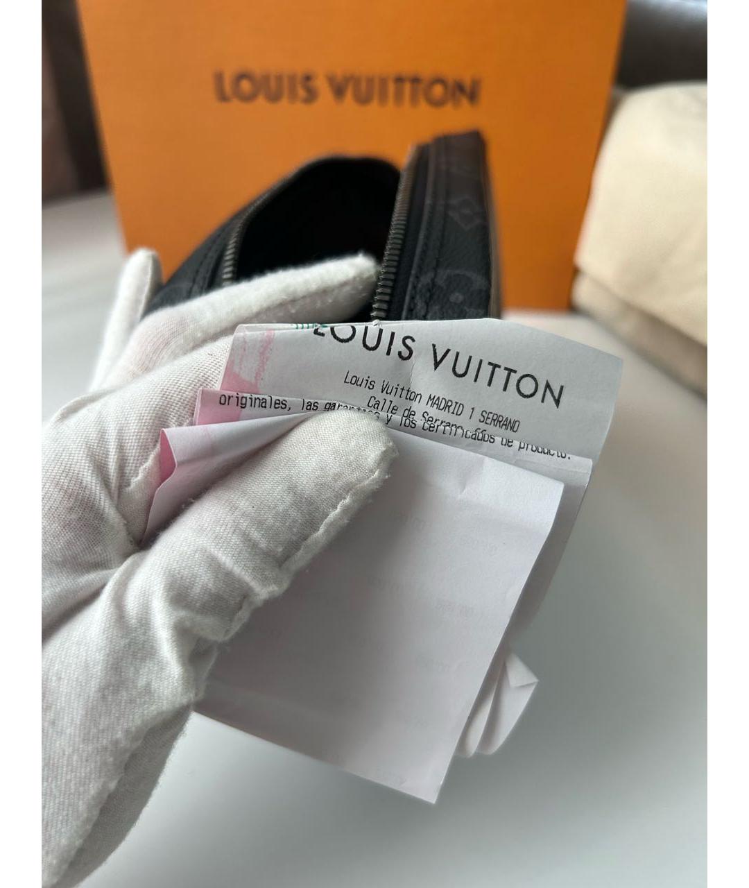 LOUIS VUITTON Антрацитовая косметичка, фото 5