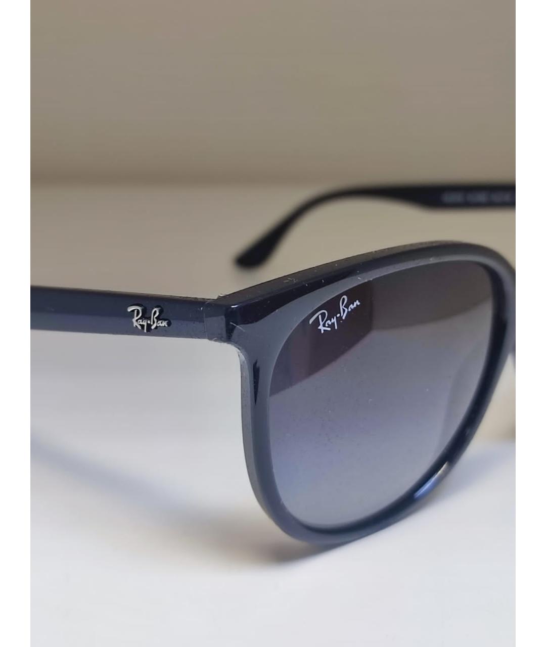 RAY BAN Черные пластиковые солнцезащитные очки, фото 3