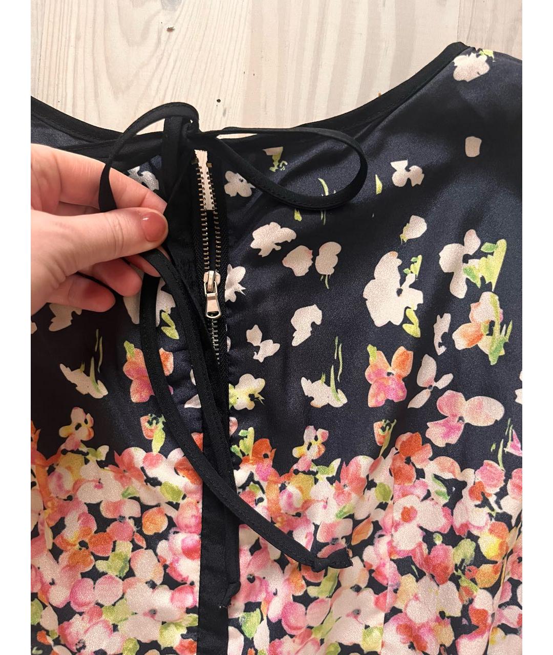 RED VALENTINO Мульти шелковое повседневное платье, фото 5