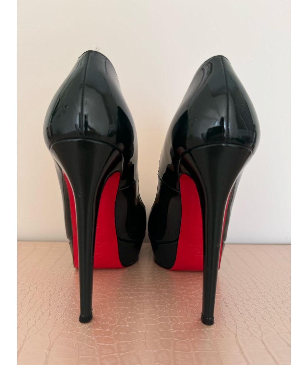 CHRISTIAN LOUBOUTIN Черные туфли из лакированной кожи, фото 4