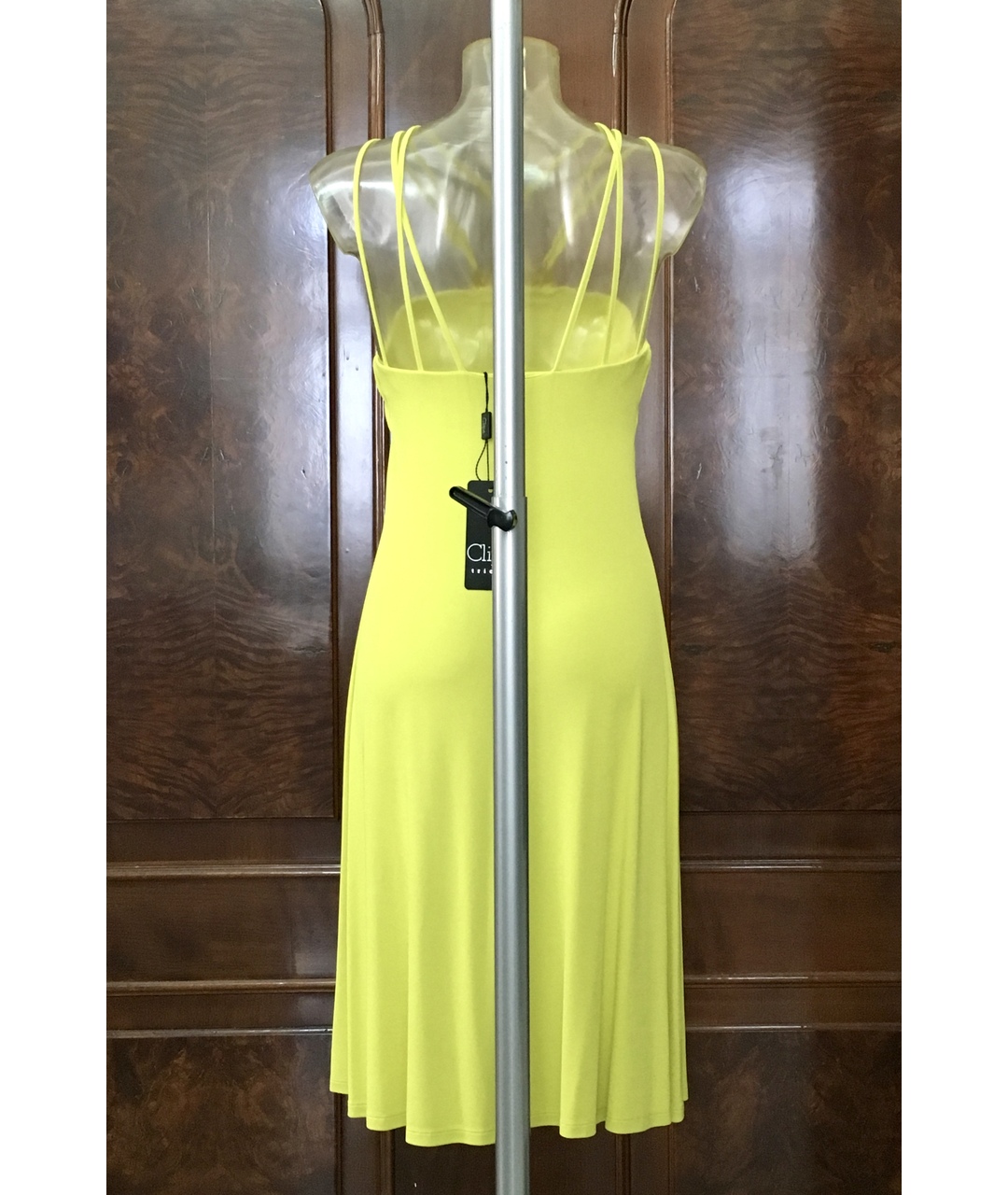 CLIPS Желтое вискозное платье, фото 2