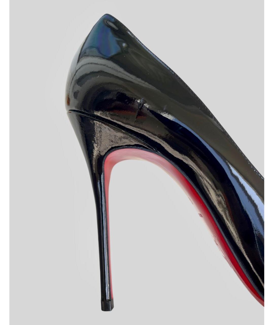 CHRISTIAN LOUBOUTIN Черные туфли из лакированной кожи, фото 7