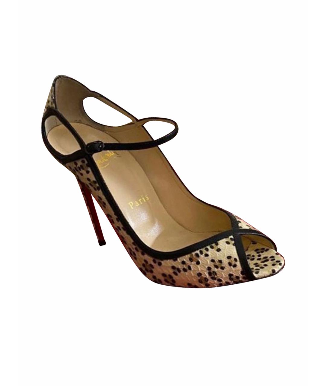 CHRISTIAN LOUBOUTIN Мульти туфли из экзотической кожи, фото 1