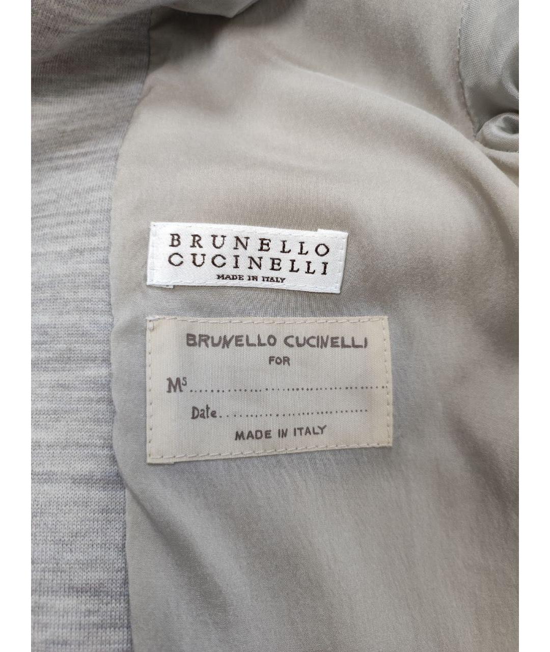 BRUNELLO CUCINELLI Серая куртка, фото 3