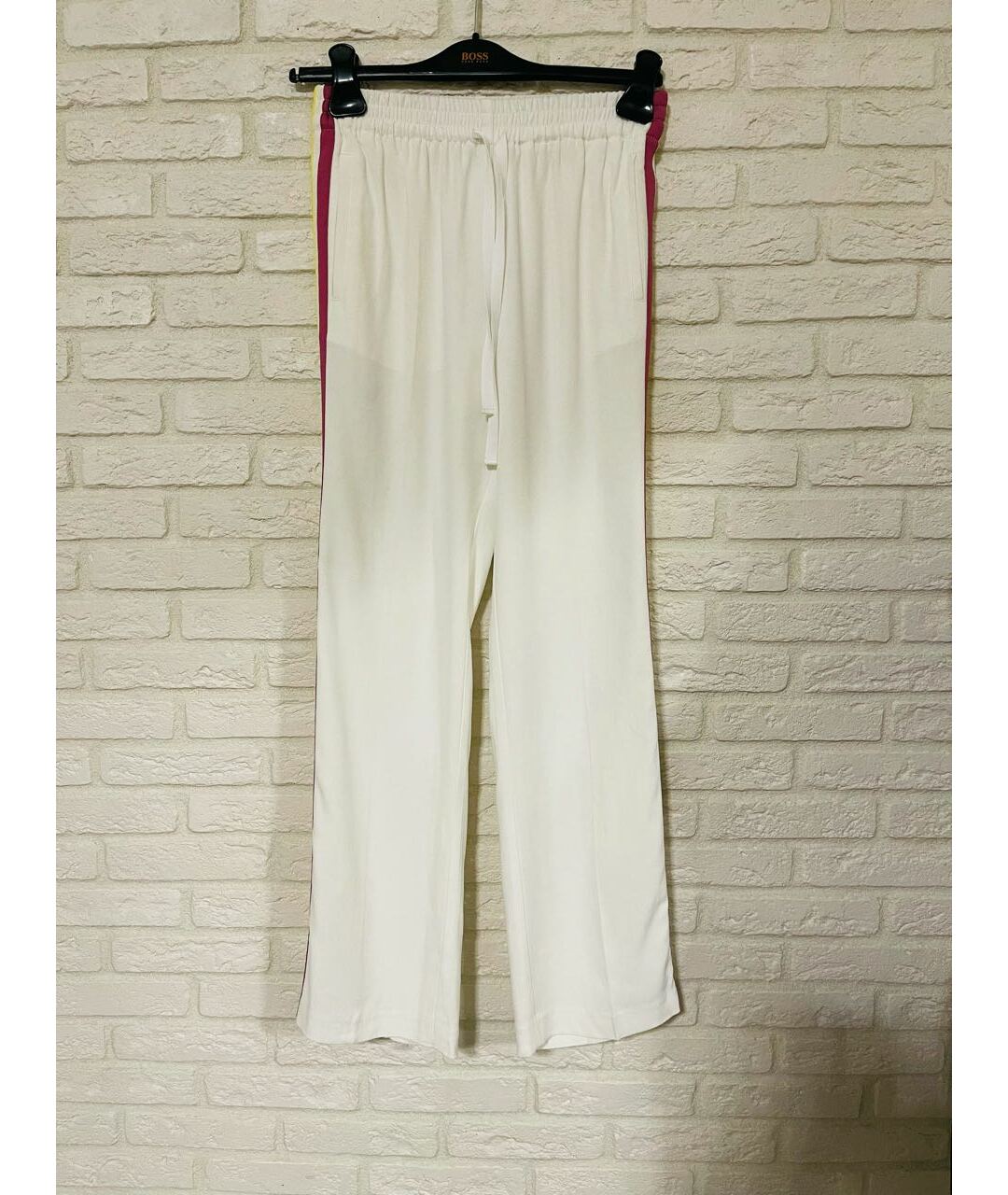 ZADIG & VOLTAIRE Белые ацетатные прямые брюки, фото 6