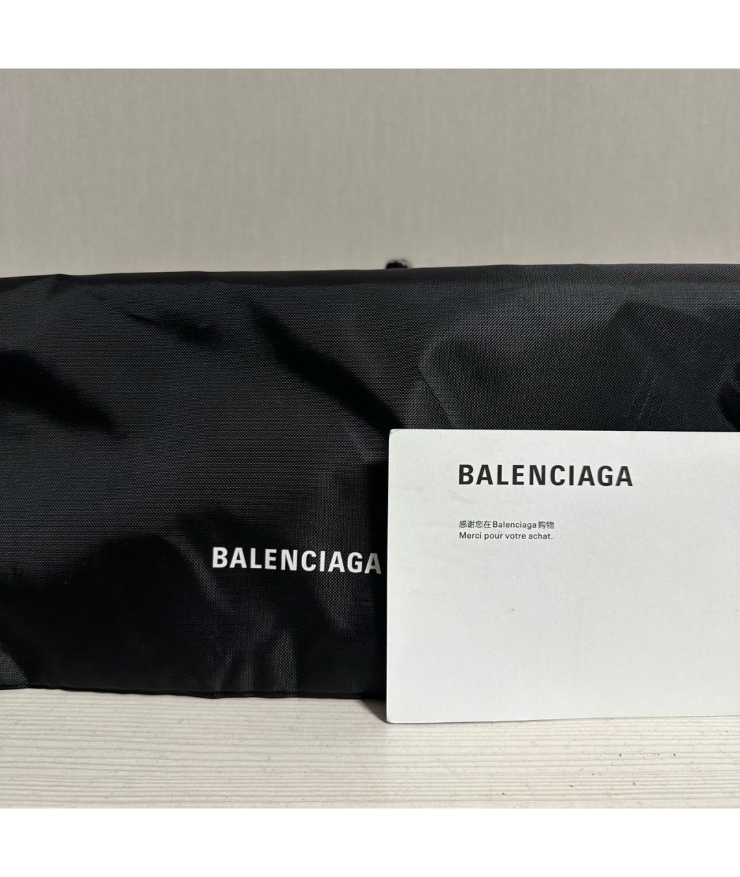 BALENCIAGA Черные текстильные низкие кроссовки / кеды, фото 7