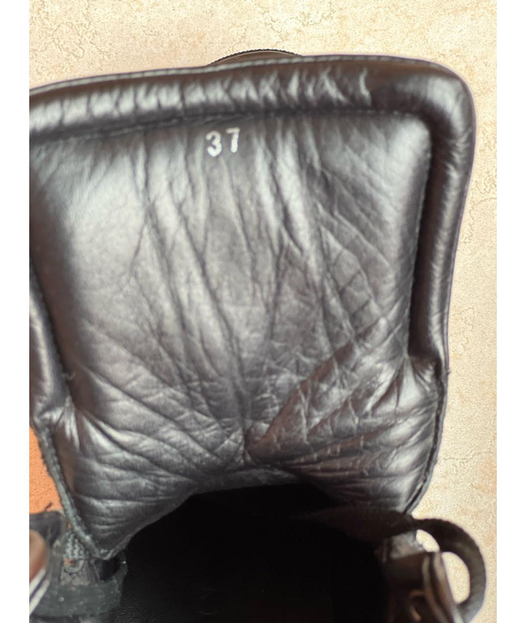 PHILIPP PLEIN Черные кожаные кеды, фото 6