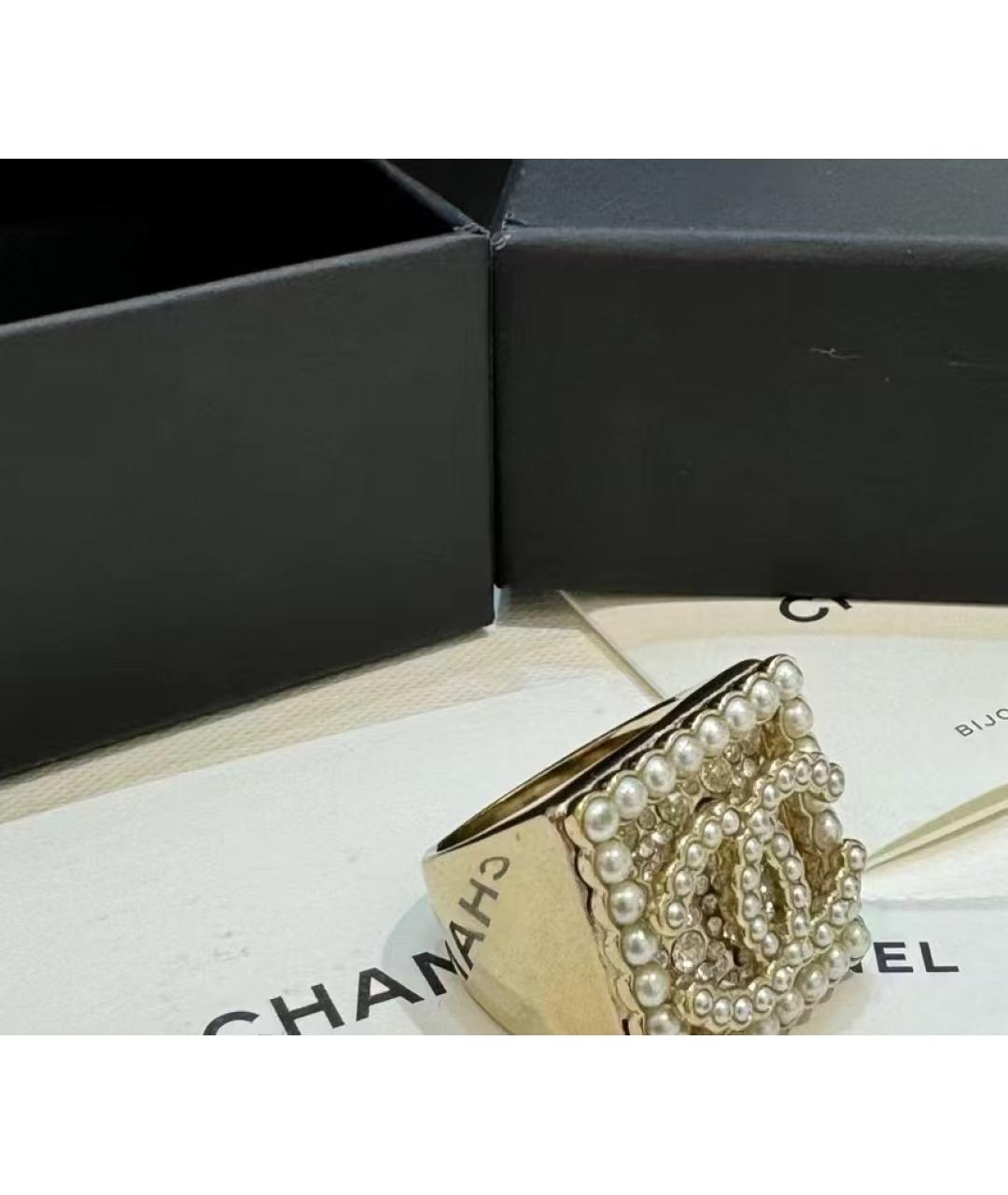 CHANEL Золотое латунное кольцо, фото 3