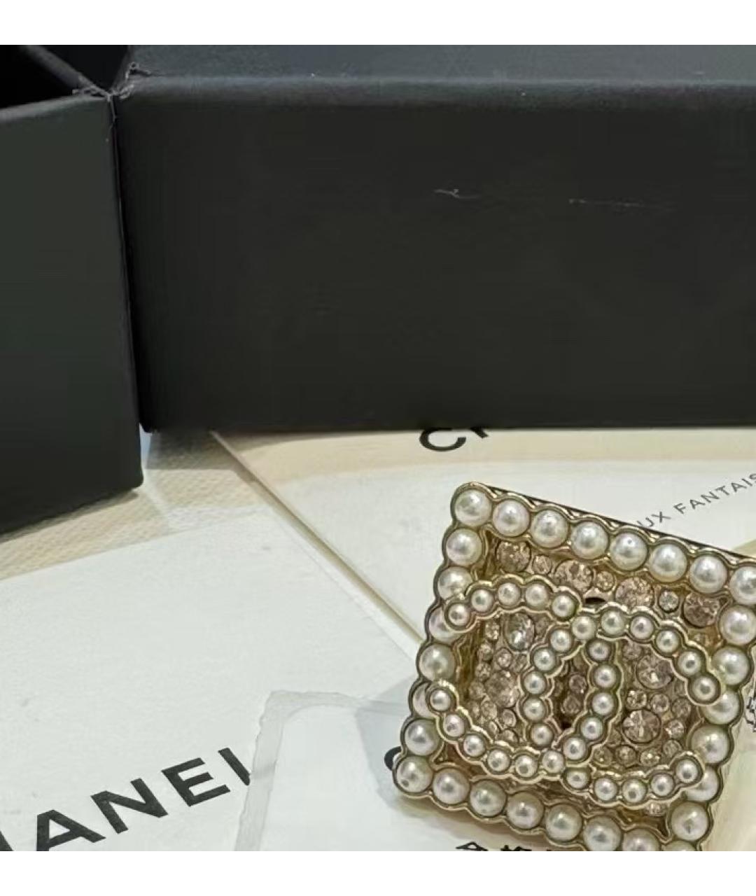 CHANEL Золотое латунное кольцо, фото 2