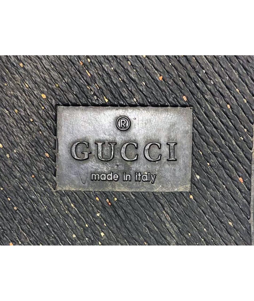 GUCCI Черные кожаные высокие кроссовки / кеды, фото 5