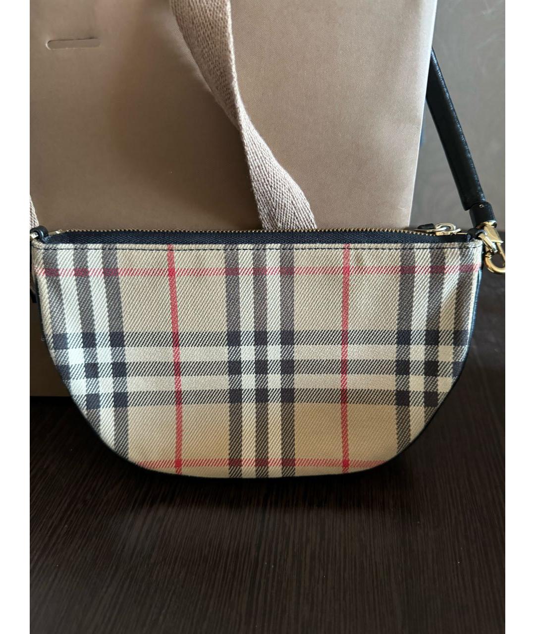 BURBERRY Мульти тканевая сумка с короткими ручками, фото 2