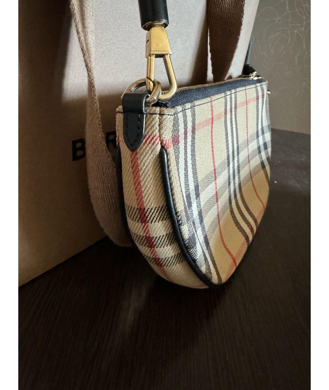 BURBERRY Мульти тканевая сумка с короткими ручками, фото 3