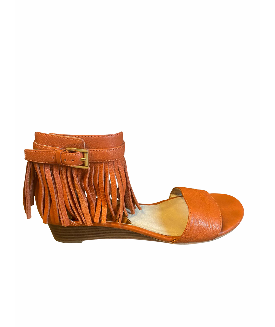 MICHAEL KORS Оранжевое кожаные сандалии, фото 1