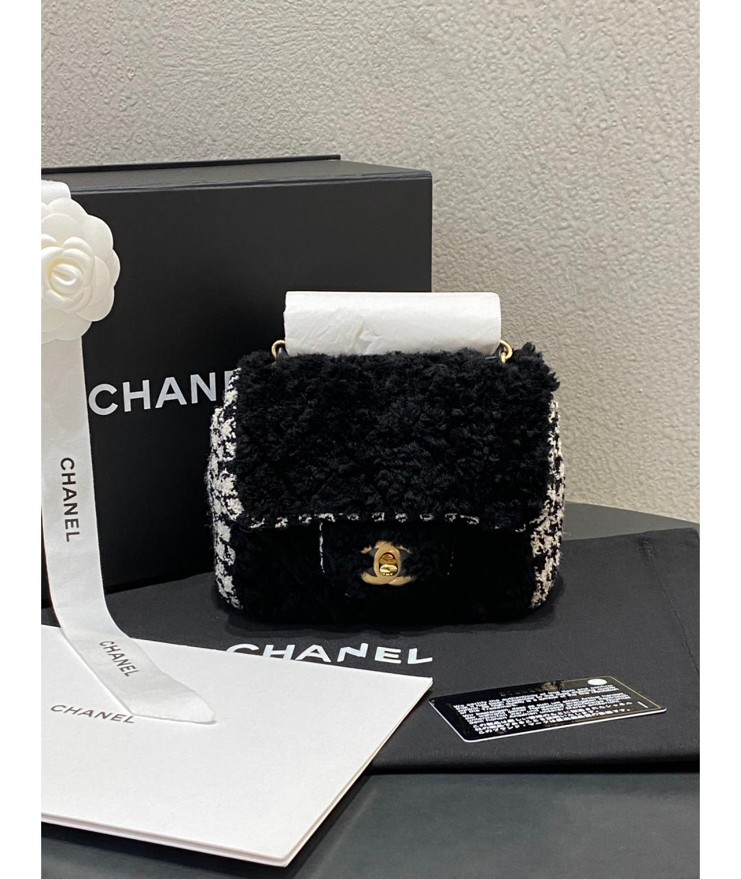 CHANEL Черная сумка через плечо, фото 10