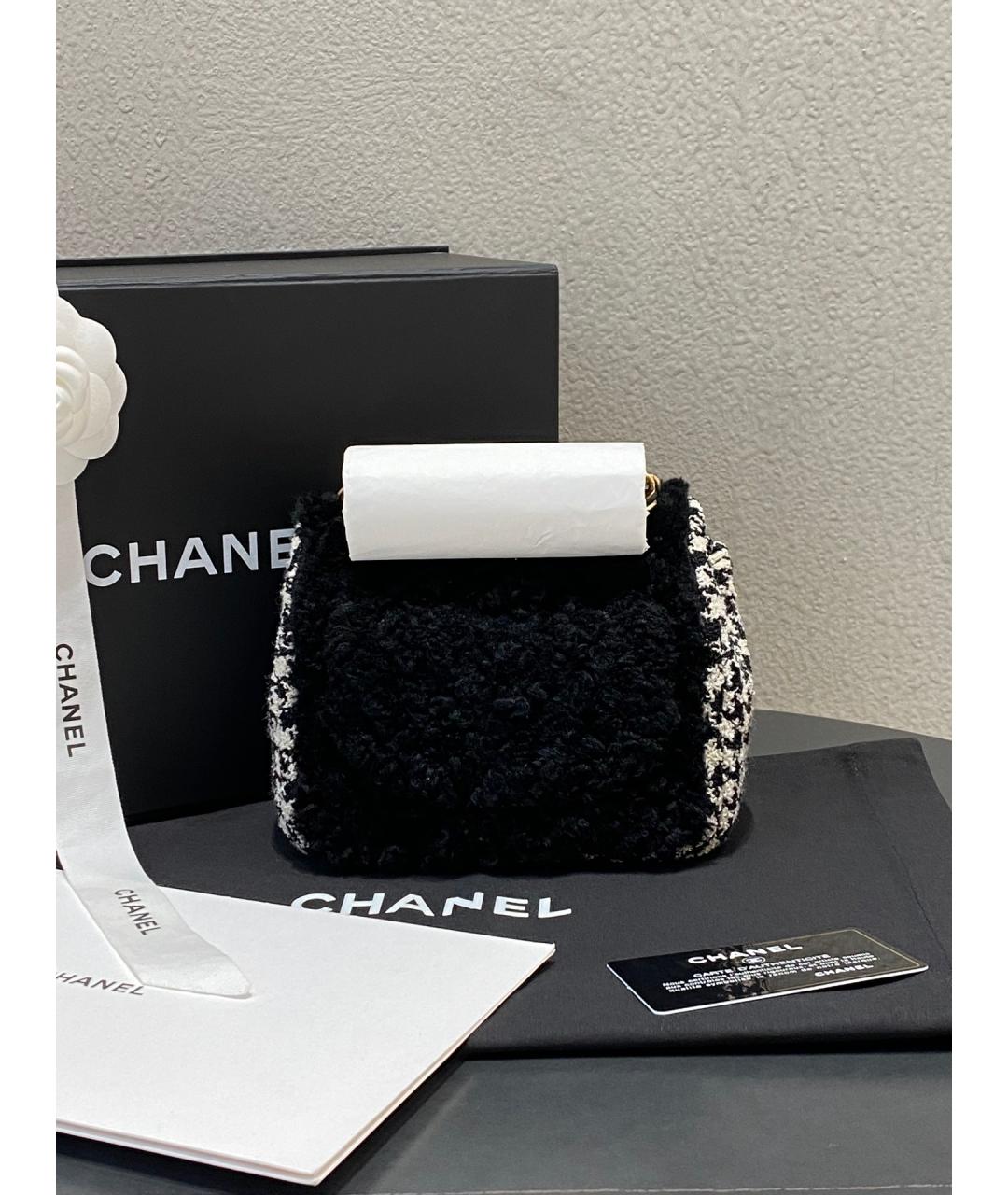 CHANEL Черная сумка через плечо, фото 3
