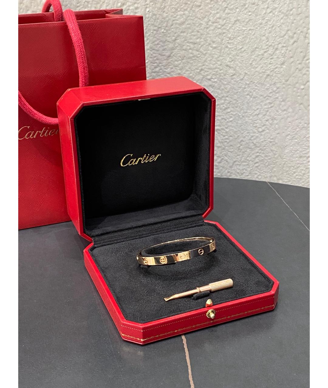 CARTIER Розовый браслет из розового золота, фото 2