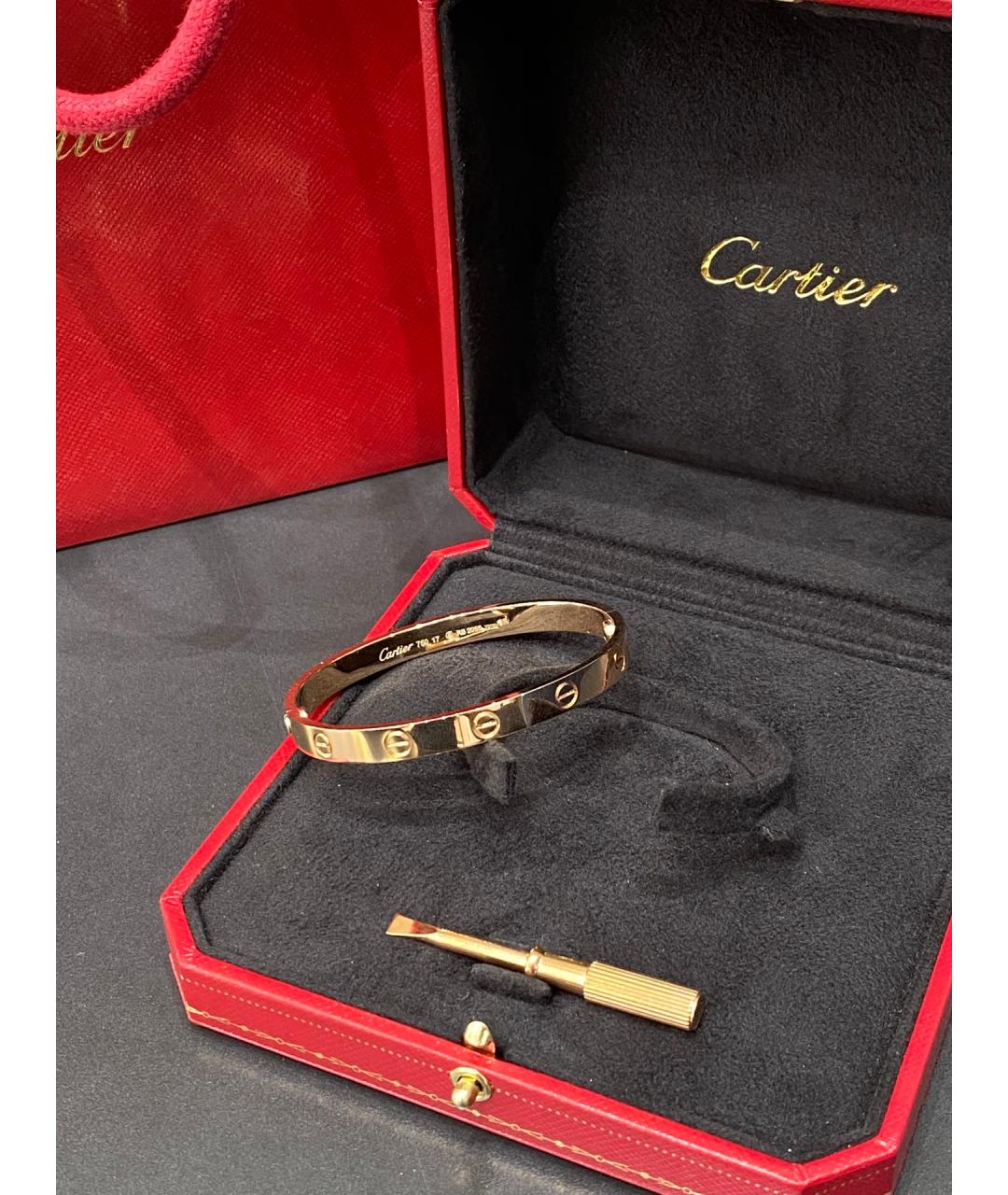 CARTIER Розовый браслет из розового золота, фото 5