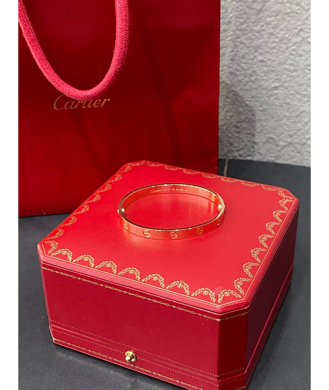 CARTIER Розовый браслет из розового золота, фото 8