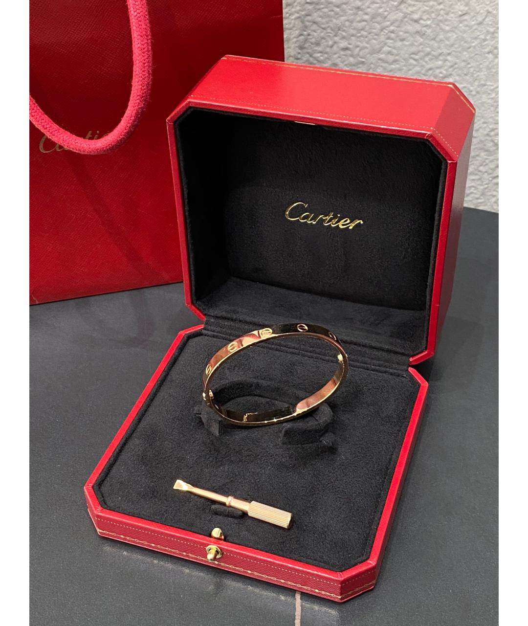 CARTIER Розовый браслет из розового золота, фото 4