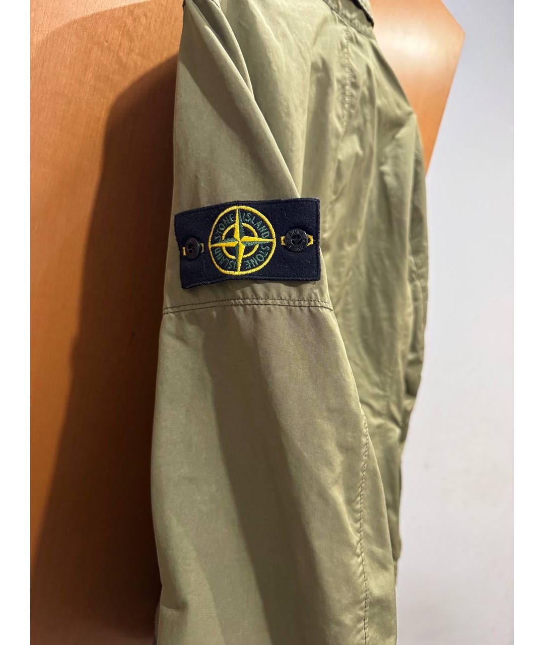 STONE ISLAND Хаки полиэстеровая куртка, фото 6