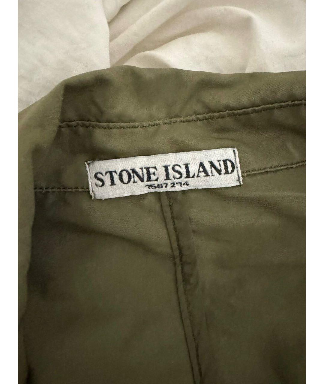 STONE ISLAND Хаки полиэстеровая куртка, фото 3