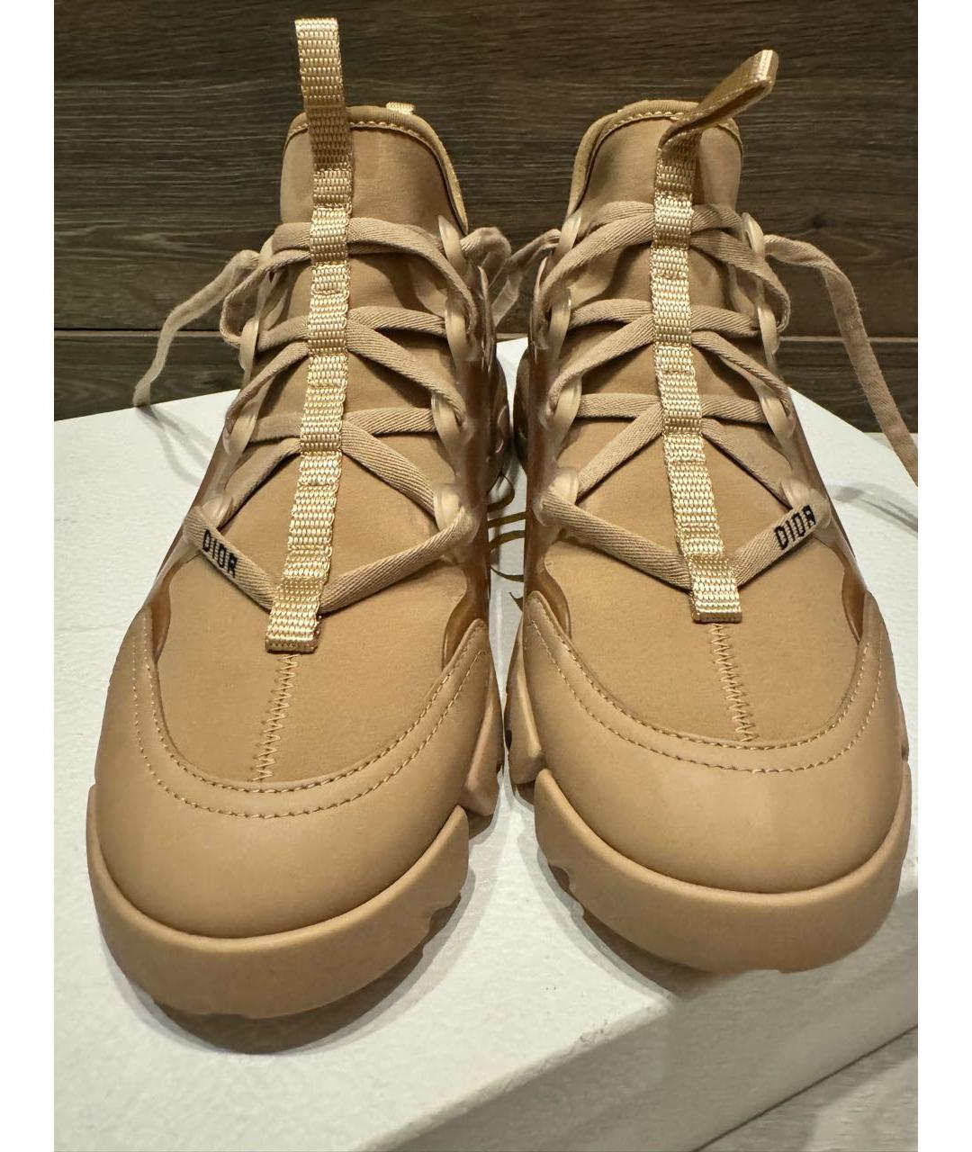 CHRISTIAN DIOR Бежевые кроссовки, фото 2
