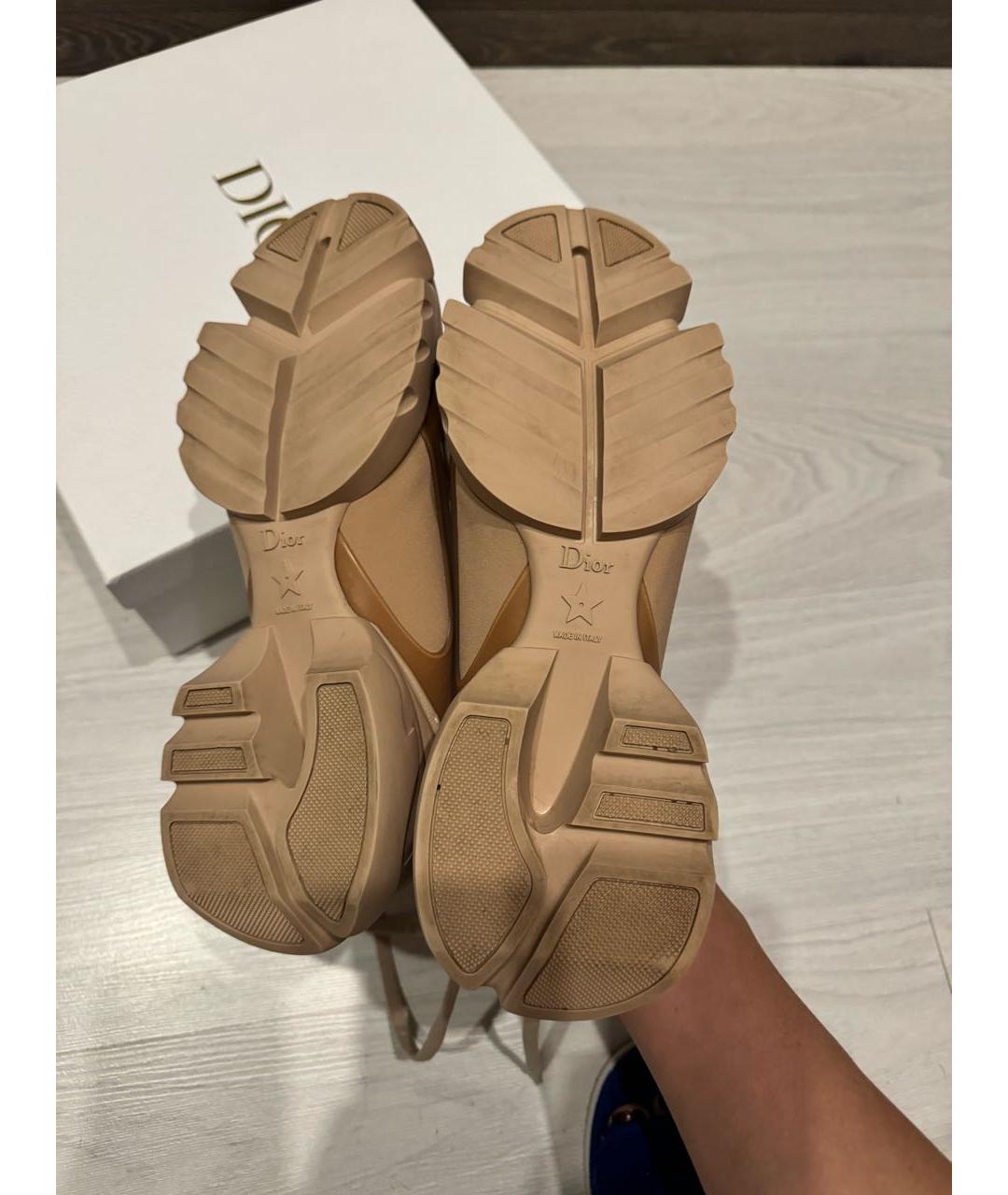 CHRISTIAN DIOR Бежевые кроссовки, фото 7