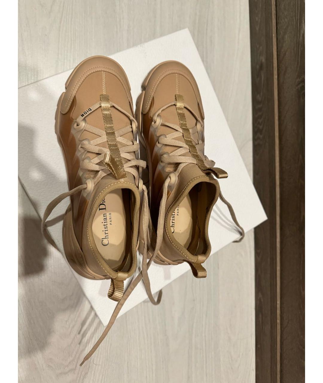 CHRISTIAN DIOR Бежевые кроссовки, фото 3