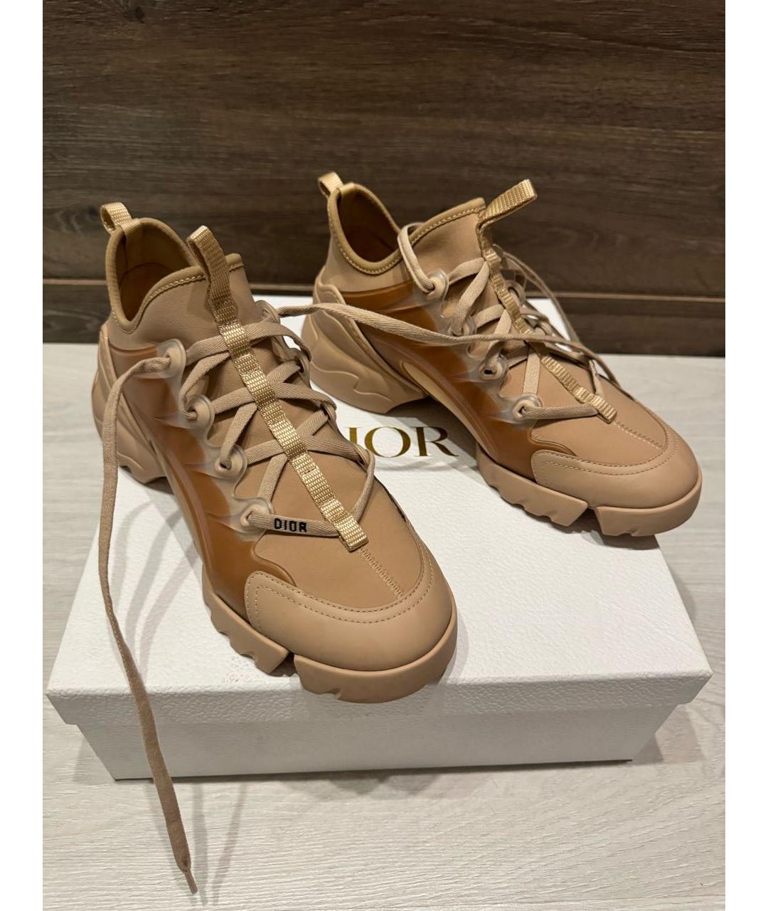 CHRISTIAN DIOR Бежевые кроссовки, фото 5