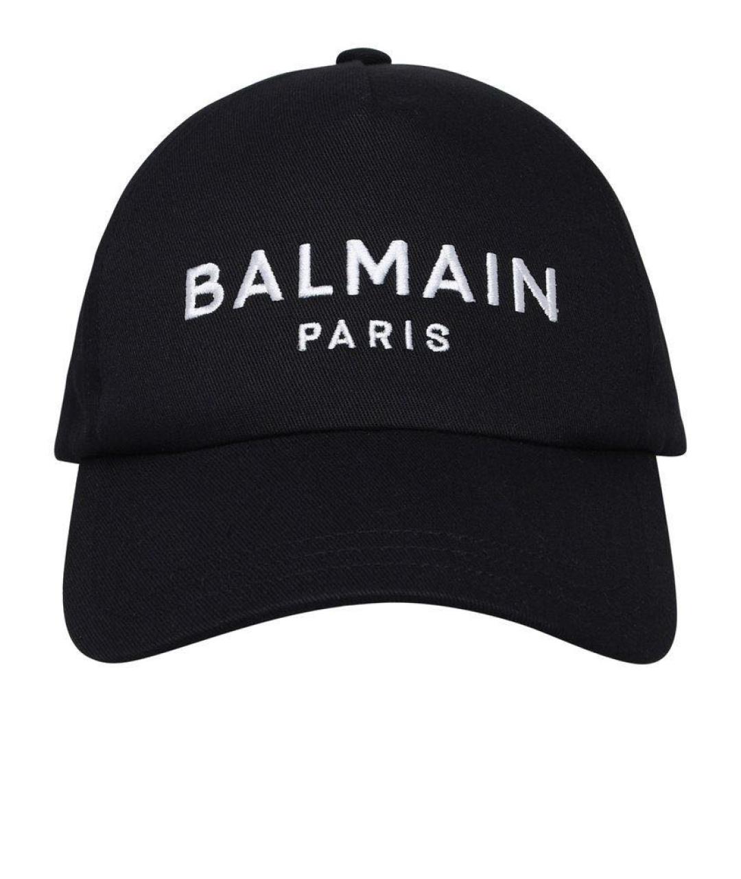 BALMAIN Черная хлопковая кепка, фото 1