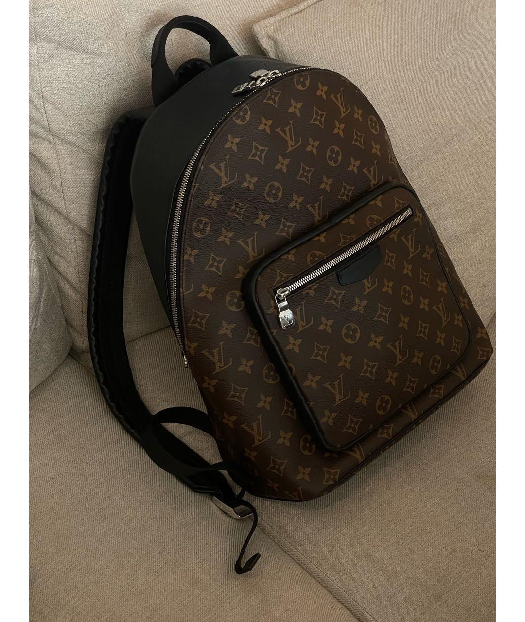 LOUIS VUITTON Коричневый рюкзак, фото 6