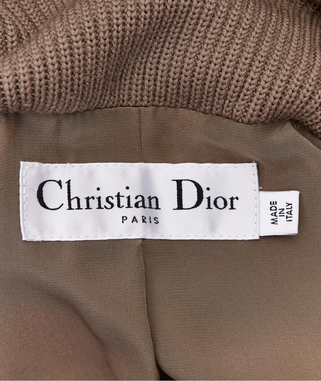 CHRISTIAN DIOR Хаки хлопковая куртка, фото 4