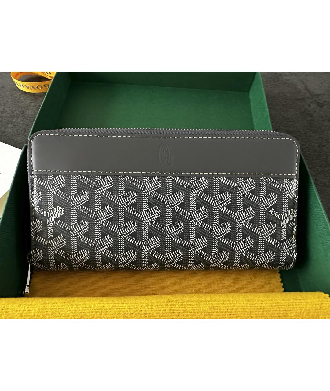 GOYARD Серый кошелек, фото 2