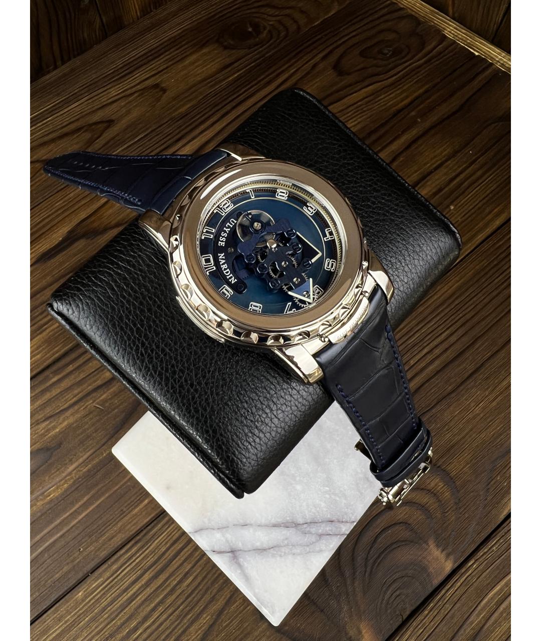 Ulysse Nardin Синие часы из белого золота, фото 2
