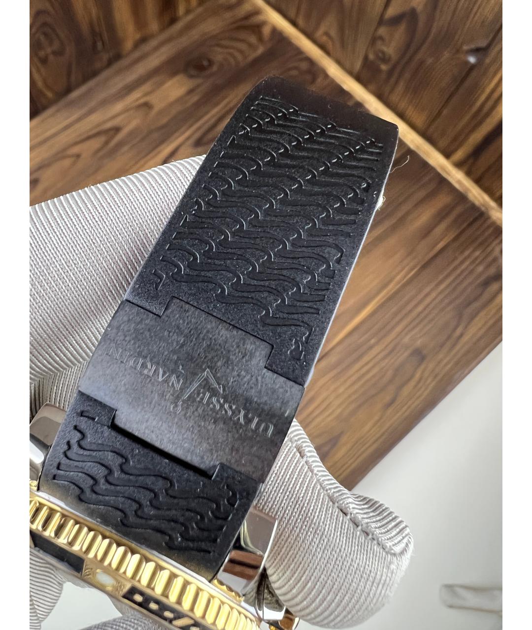 Ulysse Nardin Черные часы из желтого золота, фото 7